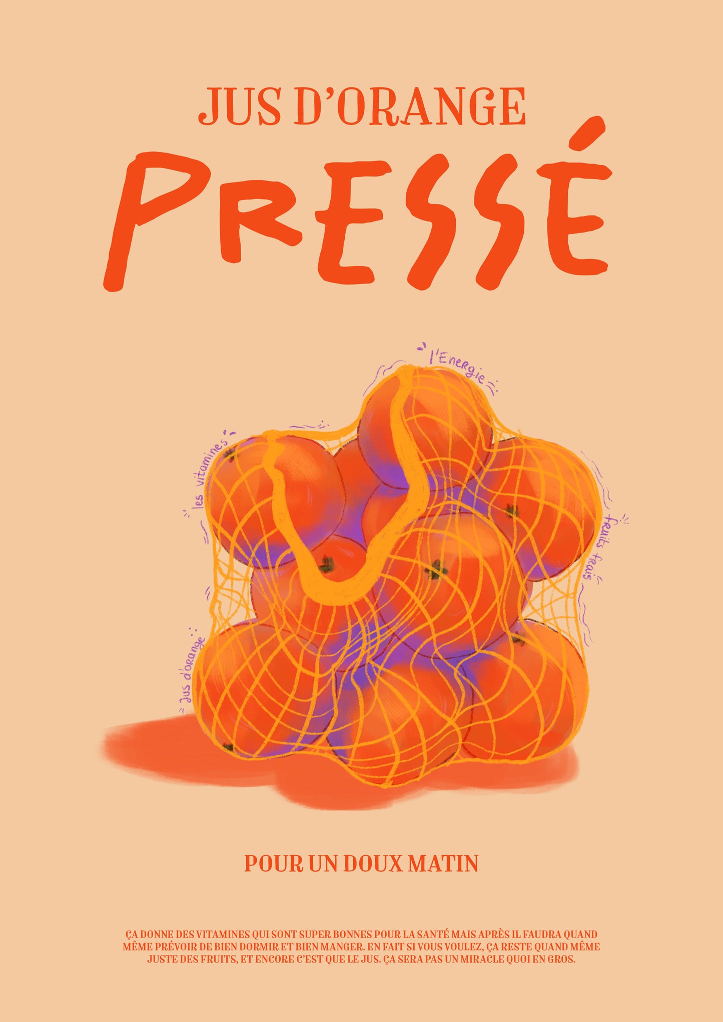 Jus d'orange pressé - A4, A3