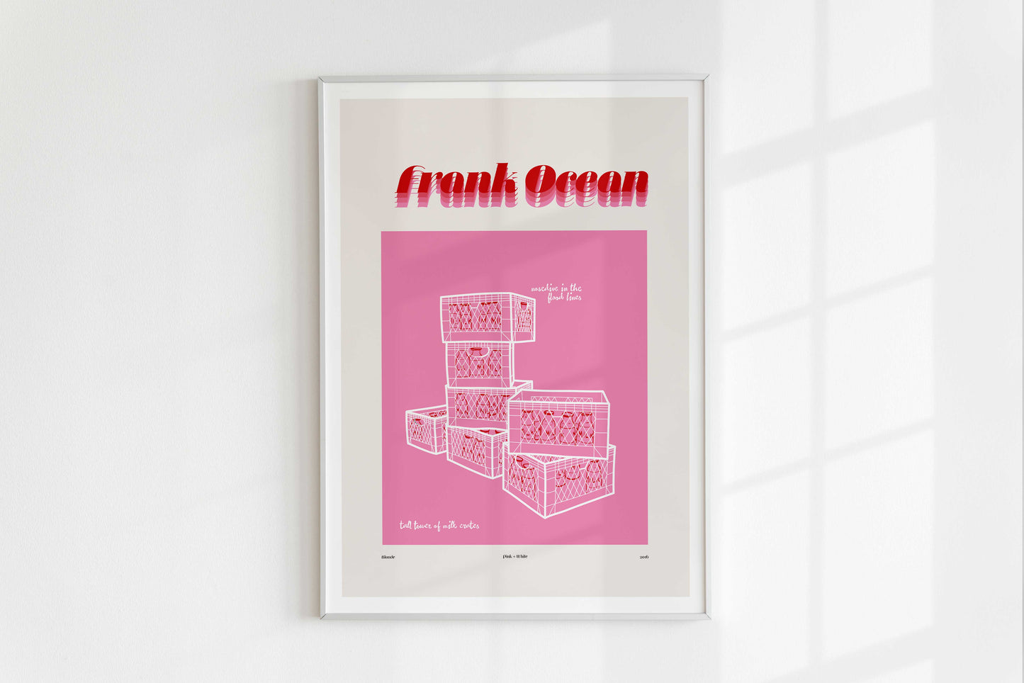 "Pink + White" - Poster graphique, Frank Ocean (fichier téléchargeable)